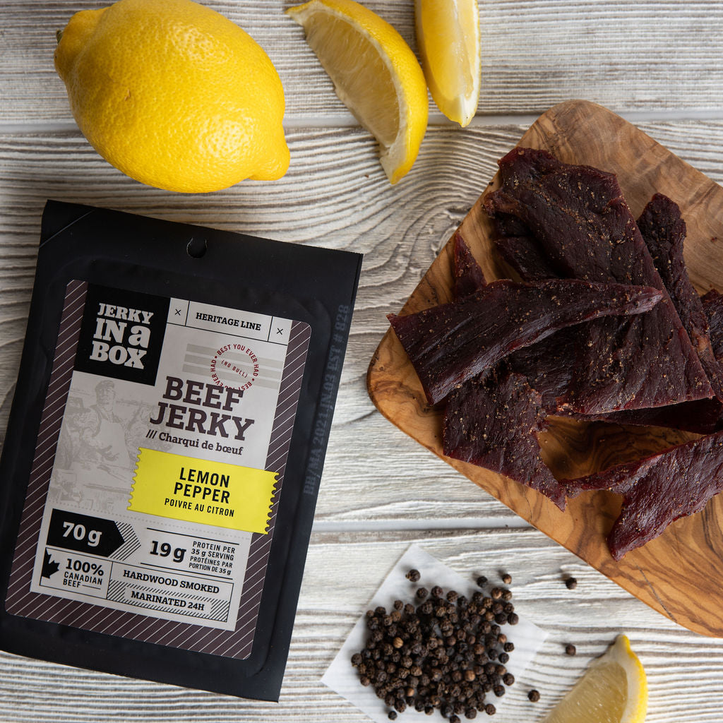 Lemon pepper beef jerky