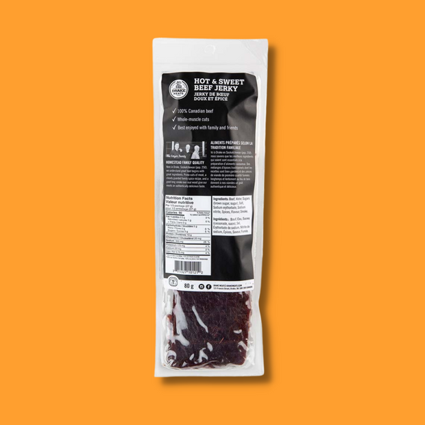 Hot & Sweet 80g beef jerky