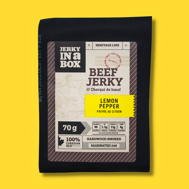 Lemon pepper beef jerky