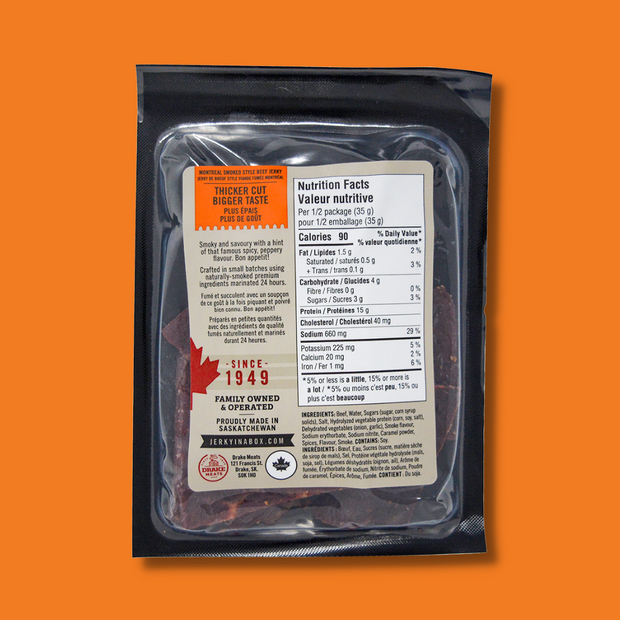 Montreal Smoked Style 70g beef jerky